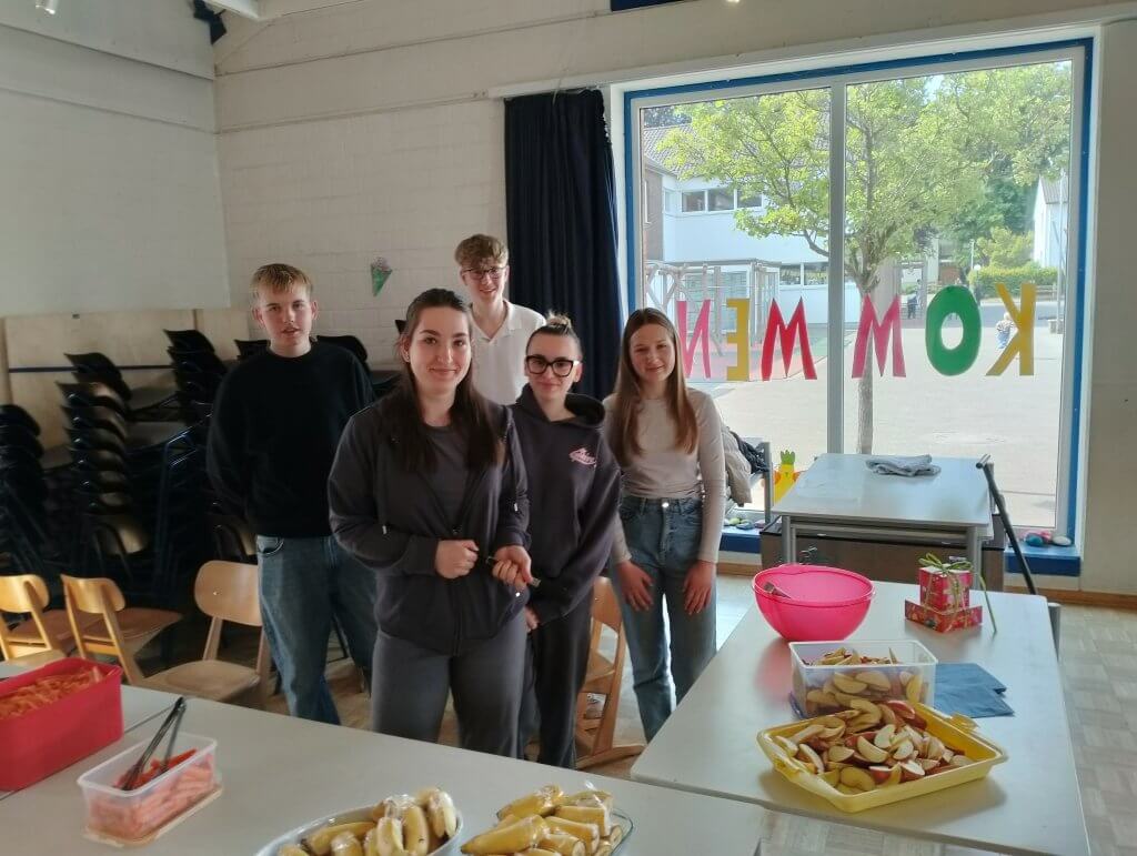 Die Schülerfirma der Oberschule hatte für Catering gesorgt.